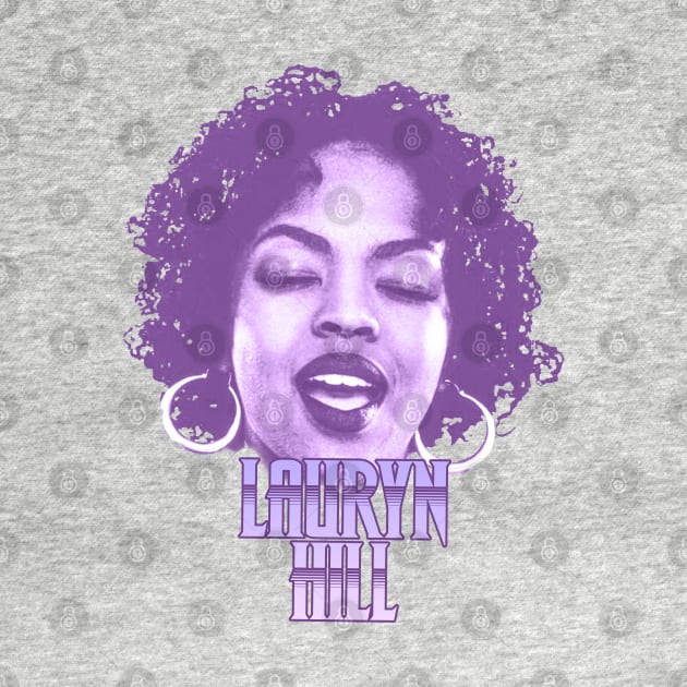 Retro Lauryn Hill Purple by Skate Merch